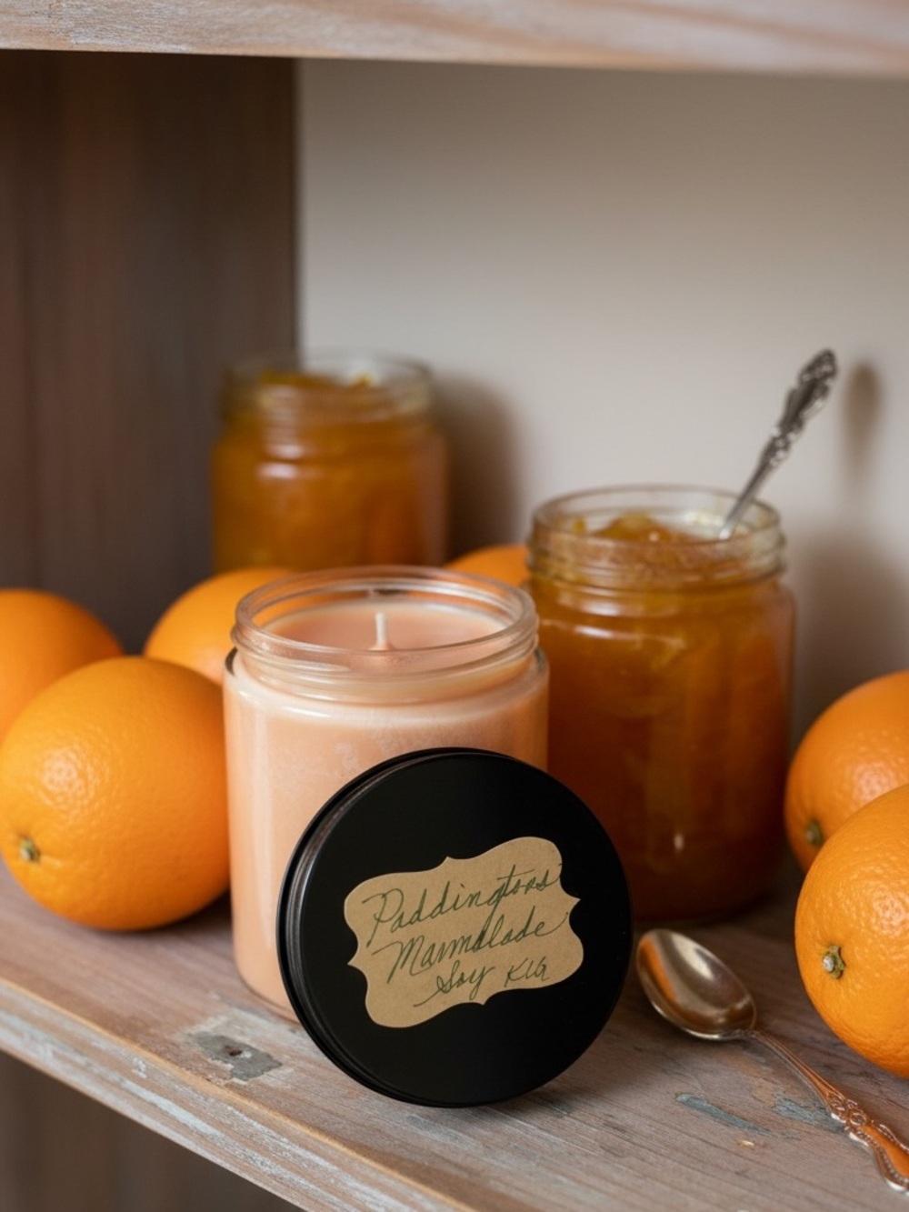 Handmade, Hand-Poured Orange Marmalade Scented Candle - 8 oz Soy Jar 
NWT